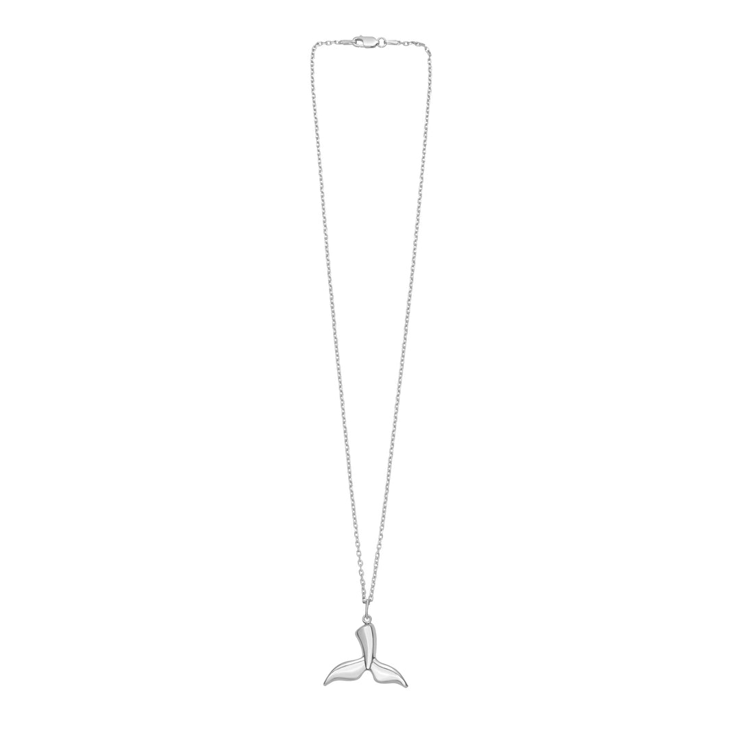Silver Whale Tail Pendant
