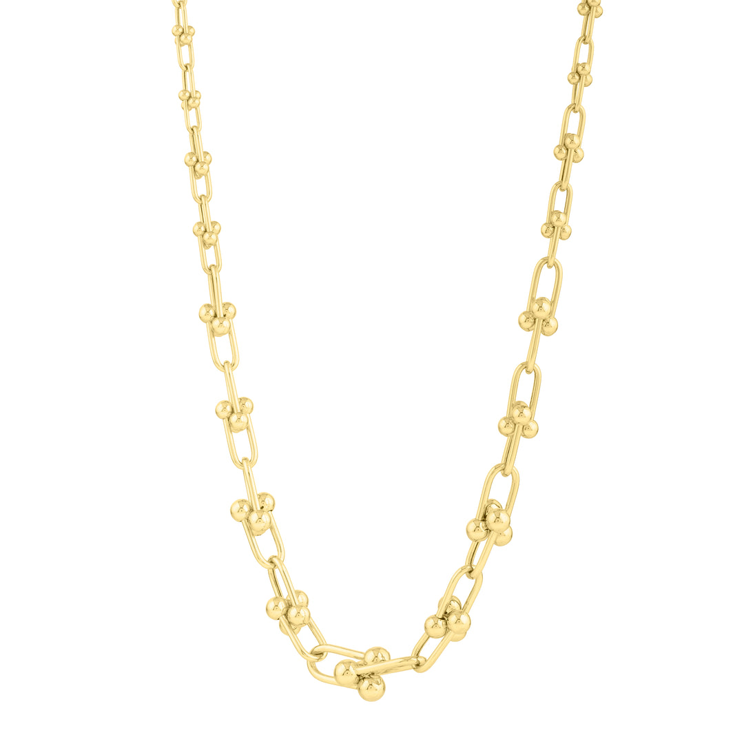 14K Graduated Jax Link Necklace