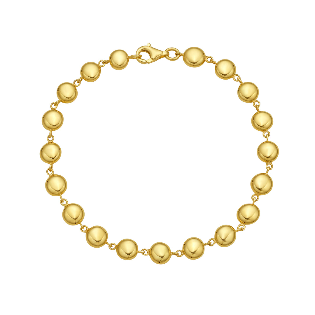 14K Polished Pebbles Bracelet