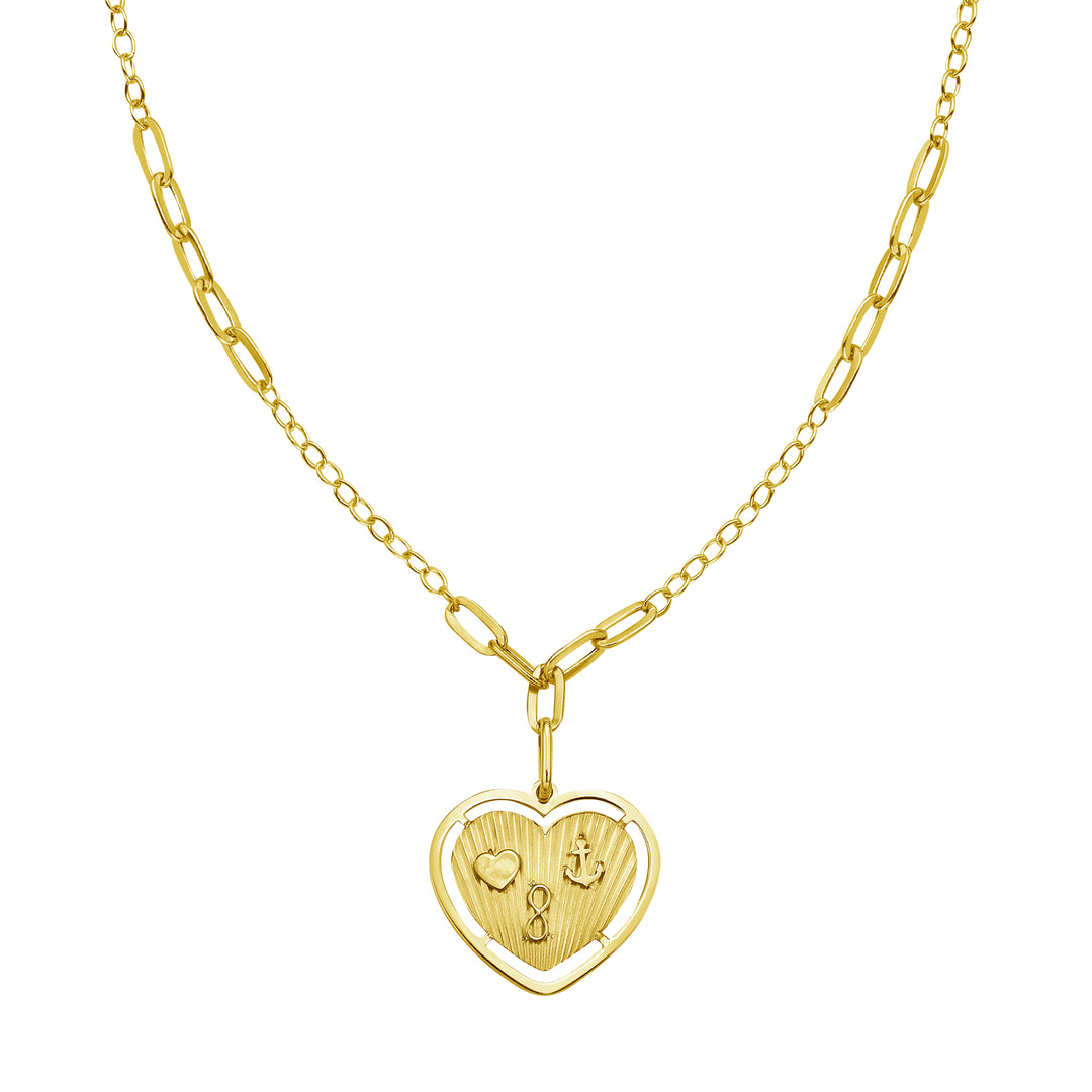 14K Lucky Forever Heart Necklace