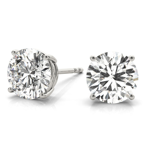 14K White Gold 0.05ct Diamond Stud Earrings