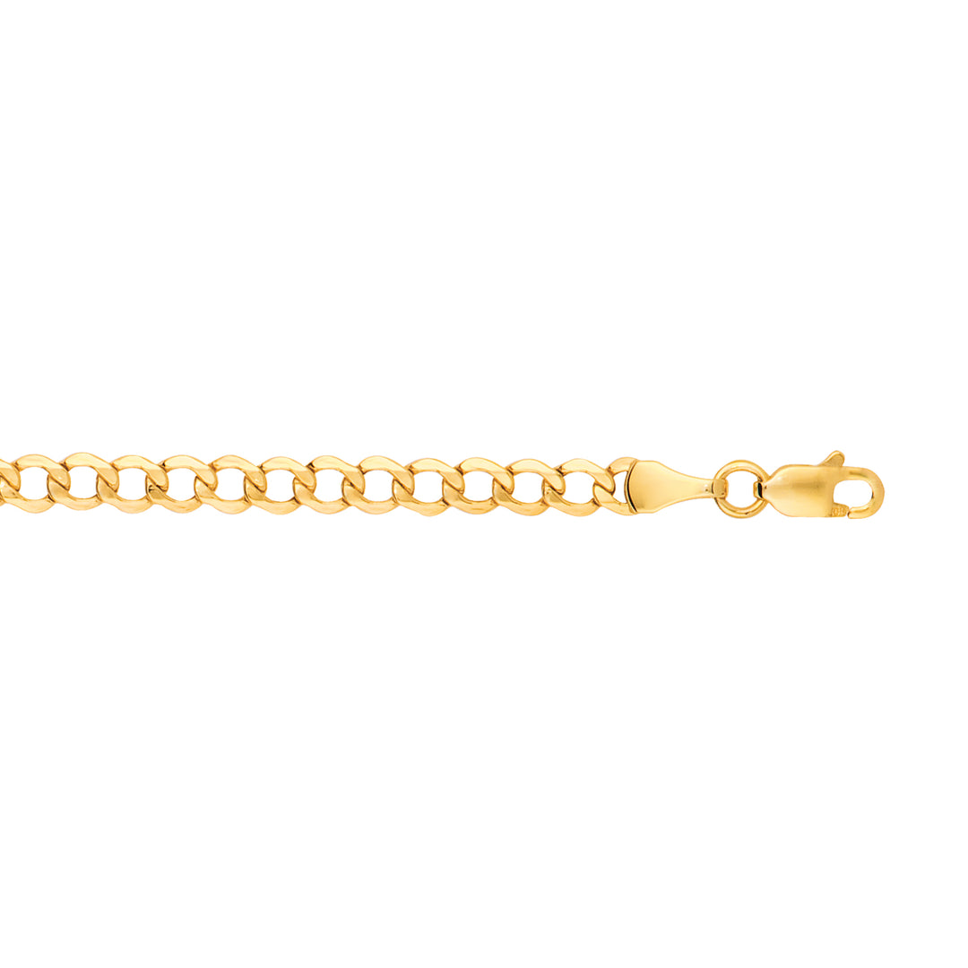 14K Gold 18"" 4.4mm Lite Curb Chain