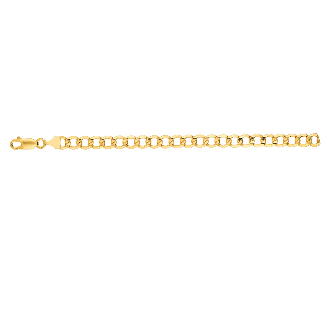 14K Gold 20"" 6.2mm Lite Curb Chain