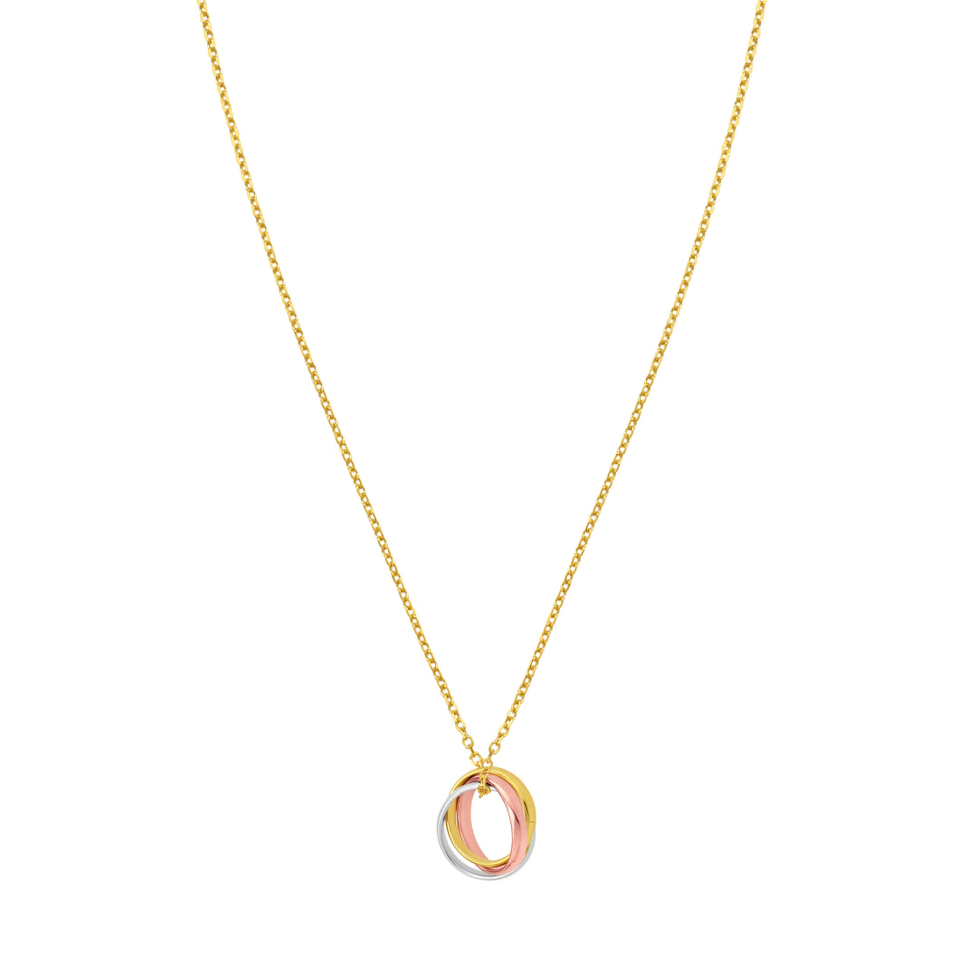 14K Trininty Chain Necklace