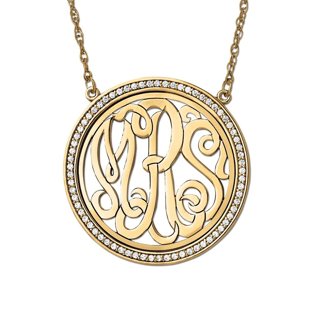 Multi-Diamond Fashion Pendant Necklace