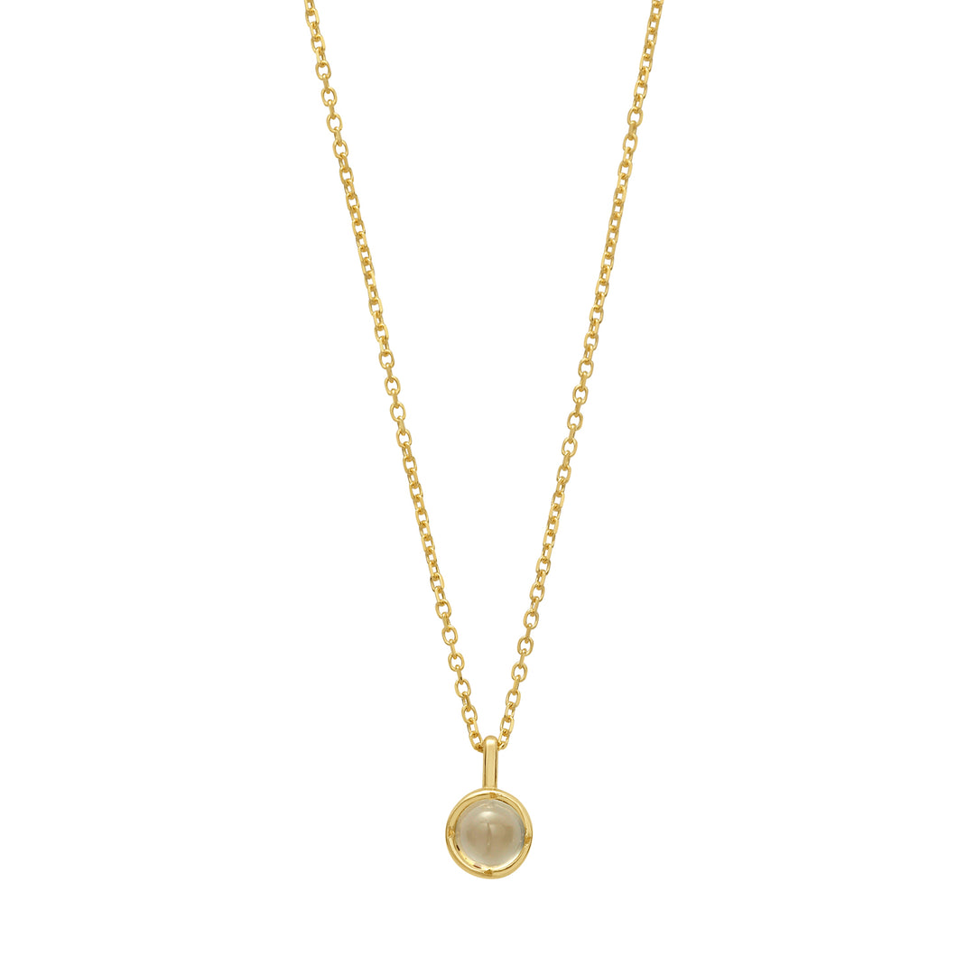 14K Moonstone Birthstone Pendant