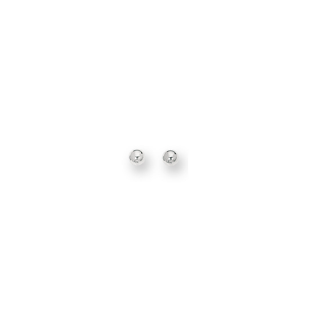 14K Gold Polished 4mm Post Earring