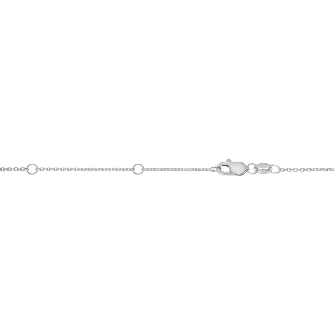 14K Gold 0.87mm Double Extendable Diamond Cut Cable Chain