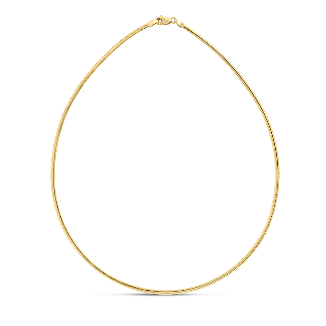 14K Gold 2mm Classic Omega