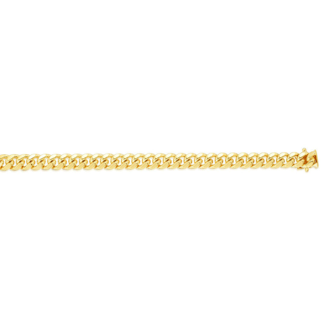 10K Gold 22"" 7.1mm Classic Miami Cuban