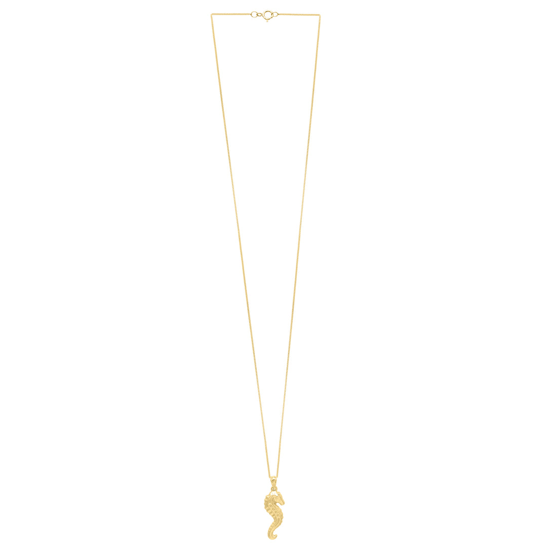 10K Seahorse Necklace